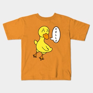 Funny cartoon duckling Kids T-Shirt